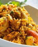 Плов с курицей, грибами и овощами в микроволновке