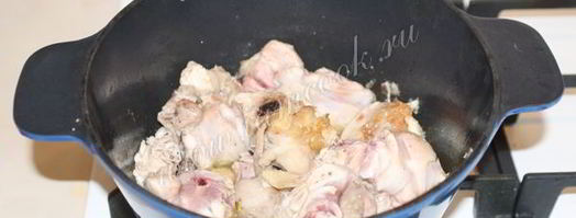 плов с курицей и грибами. Шаг 3