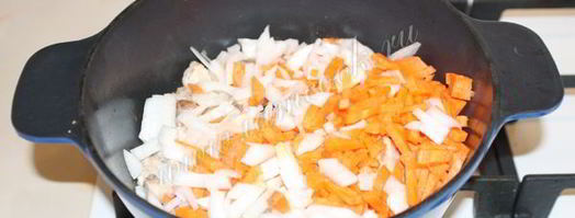 плов с курицей и грибами. Шаг 6