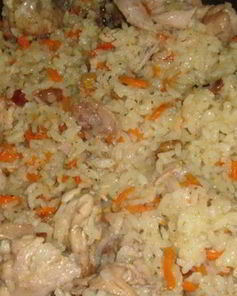 Плов с курицей и изюмом