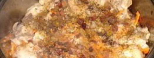 плов с курицей и изюмом. Шаг 4