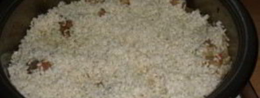 плов с курицей и изюмом. Шаг 5