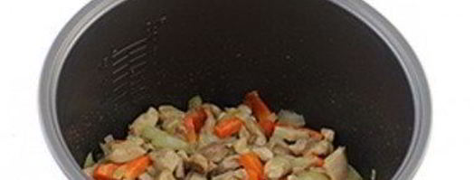 плов с курицей в мультиварке. Шаг 4