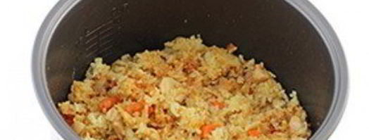 плов с курицей в мультиварке. Шаг 7