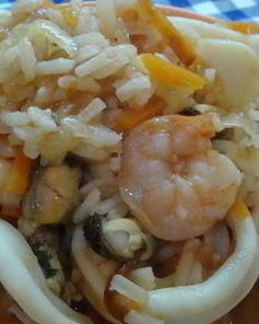 Плов с морепродуктами в мультиварке