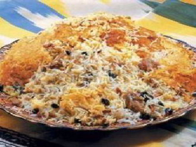 Рецепт плова с мясом барана и печени