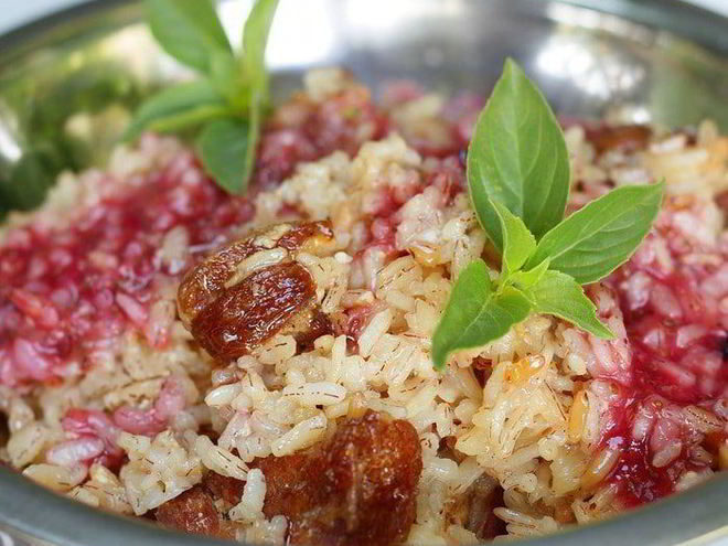 Рецепт плова с разноцветным рисом