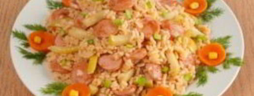 плов с сосиской. Шаг 5