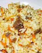 Плов с тушенкой в мультиварке