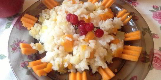 Плов с тыквой и изюмом