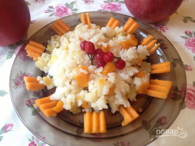 Рецепт плова с тыквой и изюмом