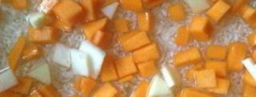 плов с тыквой и изюмом. Шаг 4