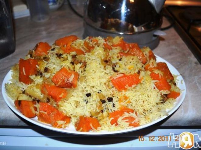 Рецепт плова с тыквой в мультиварке