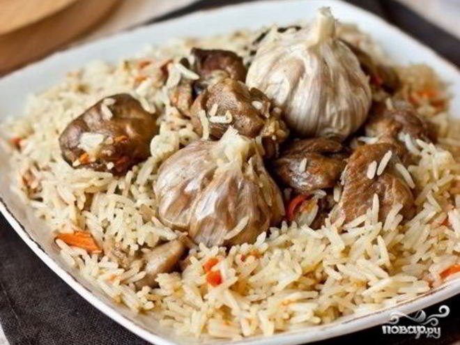 Рецепт плова с уткой в казане