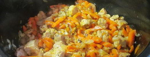 плов со свининой в мультиварке. Шаг 12