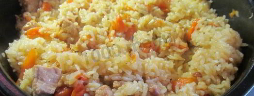 плов со свининой в мультиварке. Шаг 19