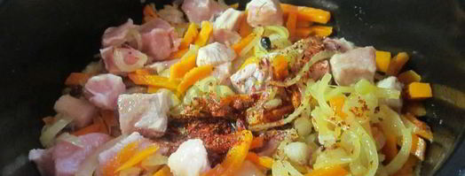 плов со свининой в мультиварке. Шаг 10