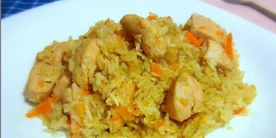 Плов в духовке с курицей