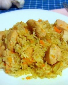 Плов в духовке с курицей