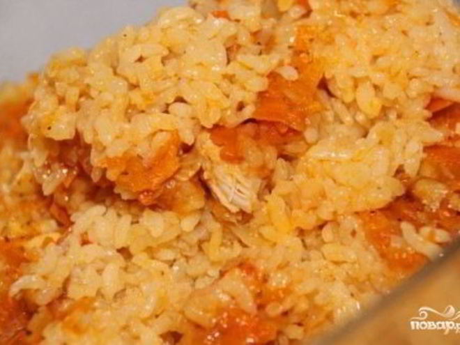 Рецепт плова в микроволновке с курицей