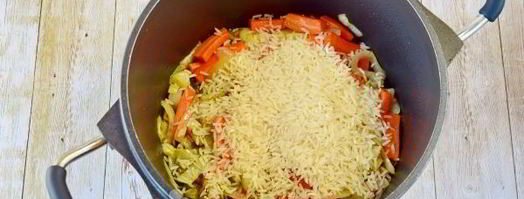 постный плов с овощами. Шаг 7