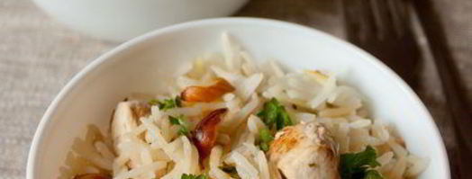 рисовый пилав с курицей и миндалем. Шаг 11