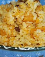 Сладкий плов с тыквой и сухофруктами