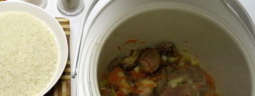 традиционный плов с бараниной в мультиварке. Шаг 5