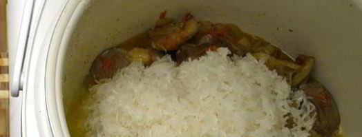 традиционный плов с бараниной в мультиварке. Шаг 7