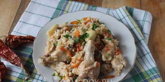 Узбекский плов с курицей