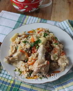 Узбекский плов с курицей