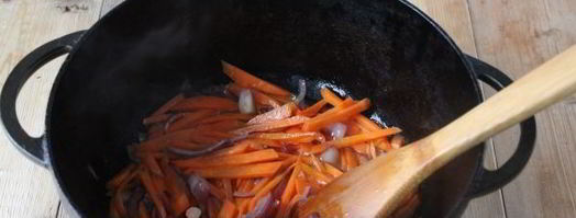 узбекский плов с курицей. Шаг 7