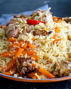 Узбекский плов в казане