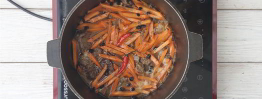 узбекский плов в казане. Шаг 9