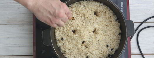 узбекский плов в казане. Шаг 12