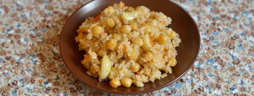 вегетарианский плов с нутом. Шаг 10