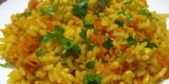 Вегетарианский плов с овощами