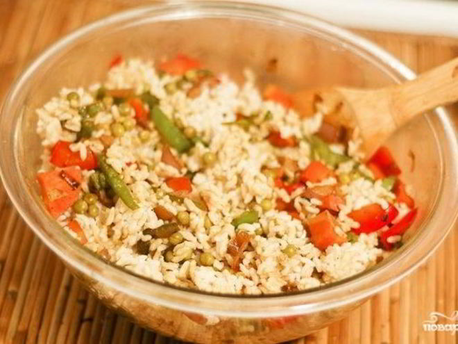 Рецепт вегетарианского плова в мультиварке