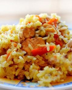 Вкусный плов с курицей в мультиварке