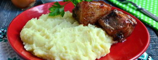 пышное картофельное пюре с яйцом и сметаной. Шаг 6