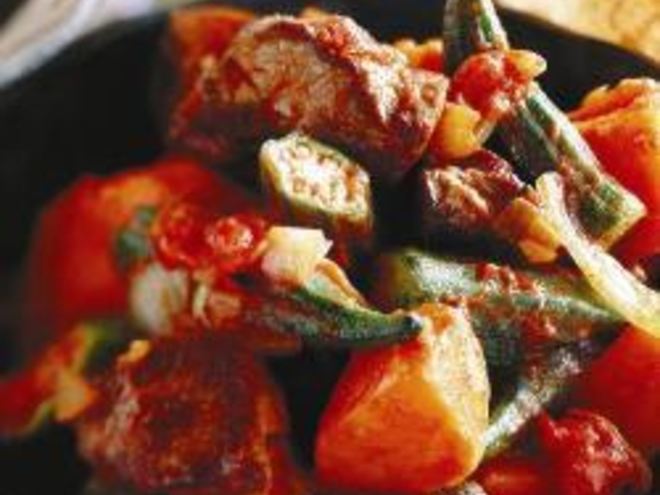 Рецепт африканского рагу из баранины со сладким картофелем