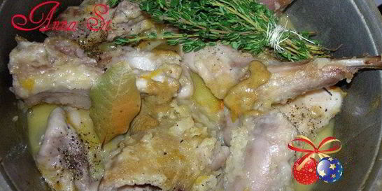 Фрикасе из кролика с тимьяном