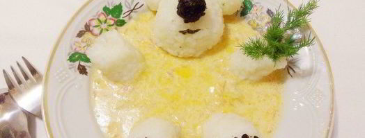 фрикасе из курицы с рисовым медвежонком. Шаг 16