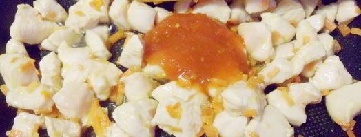 фрикасе из курицы с рисовым медвежонком. Шаг 8