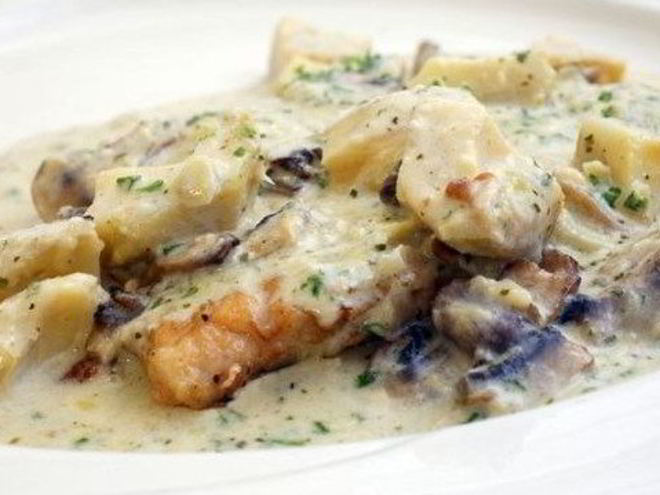 Рецепт фрикасе из курицы со сморчками