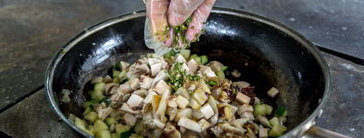 грибное рагу с диким рисом. Шаг 7