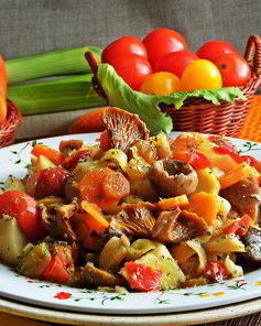 Грибное рагу с овощами