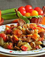 Грибное рагу с овощами