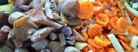 грибное рагу с овощами. Шаг 9