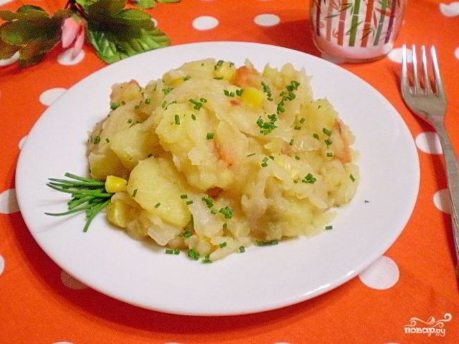 Рецепт картофельного рагу с овощами